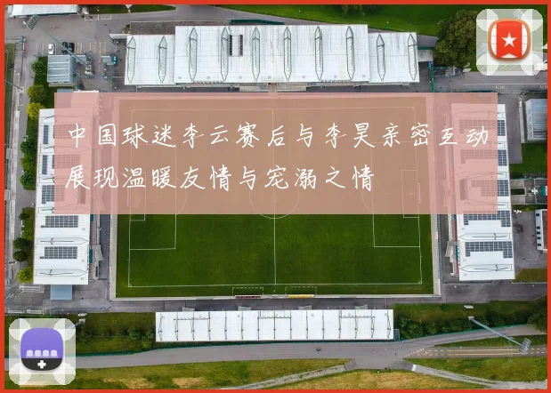 中国球迷李云赛后与李昊亲密互动展现温暖友情与宠溺之情